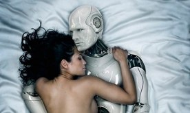 Woman Making Love to Robot